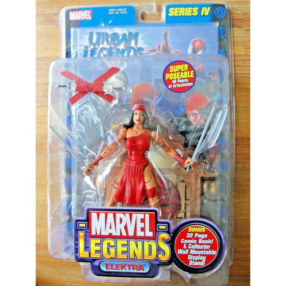 ELEKTRA Super Poseable Marvel Legends Series IV ToyBiz‎ Figure